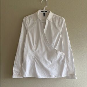 Ralph Lauren white wrap shirt Size S